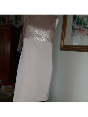 Lida Baday Silk Blend Sleeveless Cocktail Dress